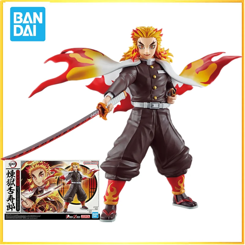 Bandai Original Demon Slayer Anime Figure Plastic Rengoku Kyoujurou Action Figure Toys For Kids Gift Ornamenti Modello Da Collezione