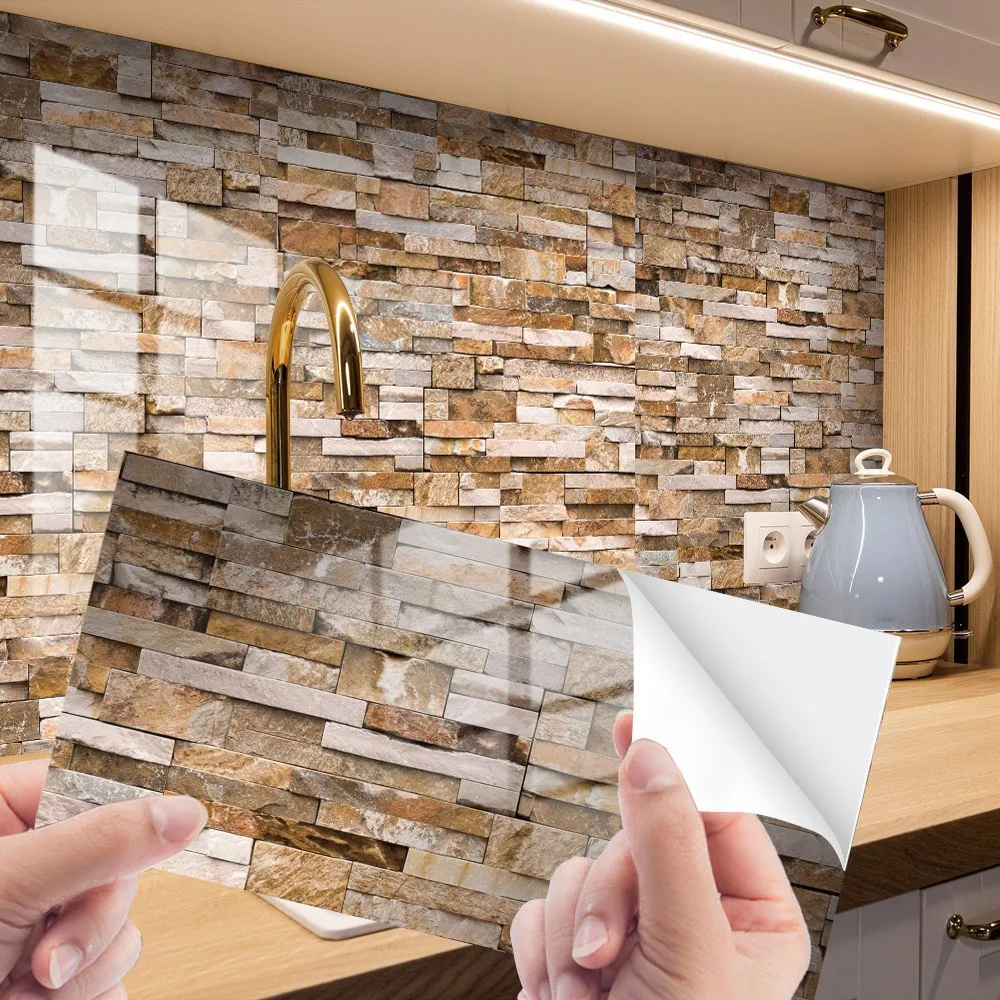 

Мозаика наклейки для настенной плитки Peel And Stick Backsplash, самоклеящиеся виниловые наклейки, домашний декор, DIY стена игровой комнаты Stickers