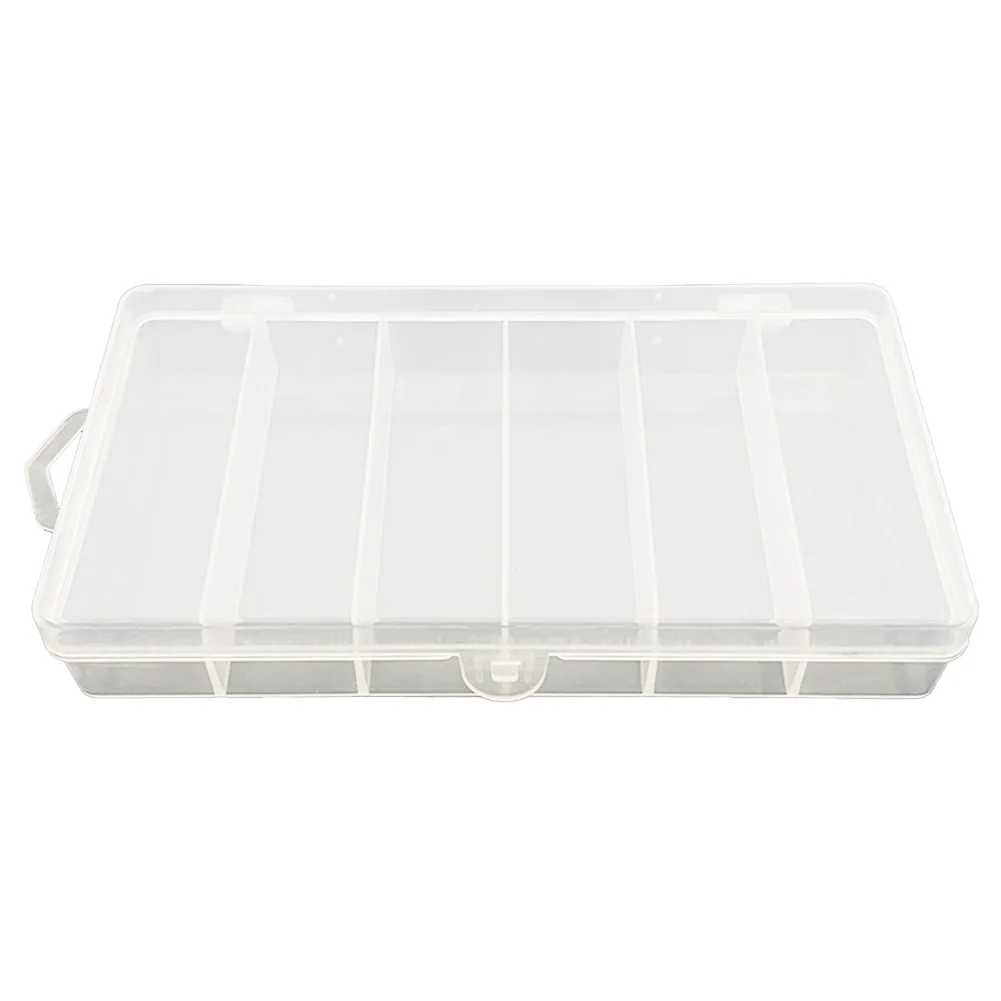 

Six Grid Bait Box 17.5x9.5x3cm Accessory Box Bait Box Non-toxic Tasteless PVC Plastic High Quality Iscas Pesca