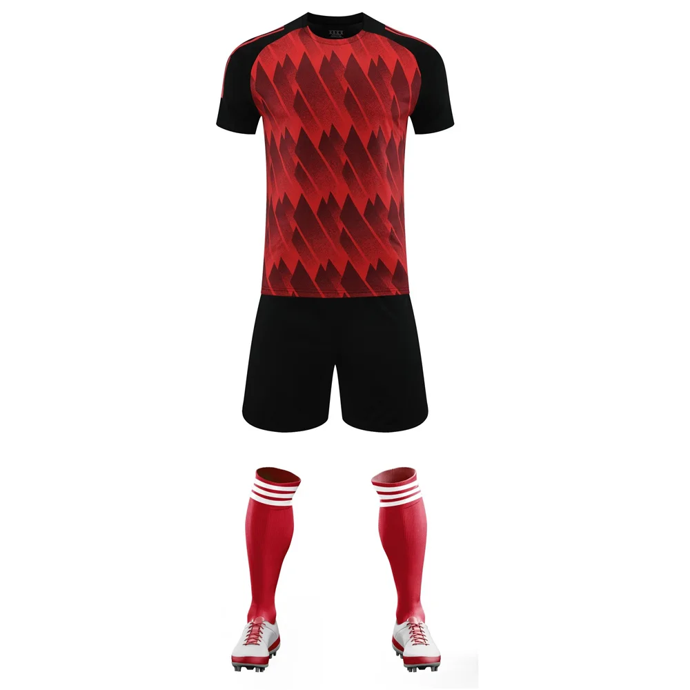 24 25 American children's clothing boy girl Fans shirt Training wear games Football Jersey sport Men Kids Kit Tops and shorts