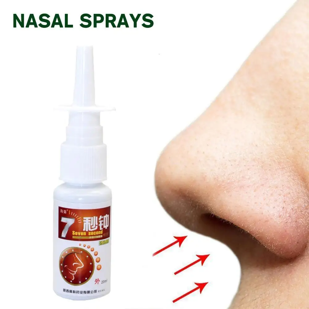 

100% Natural Herbal Nose Spray Sinusitis Nasal Drops Treatment Itchy Allergic Nose Medical Herb Rhinitis Liquid From Mink 20ml