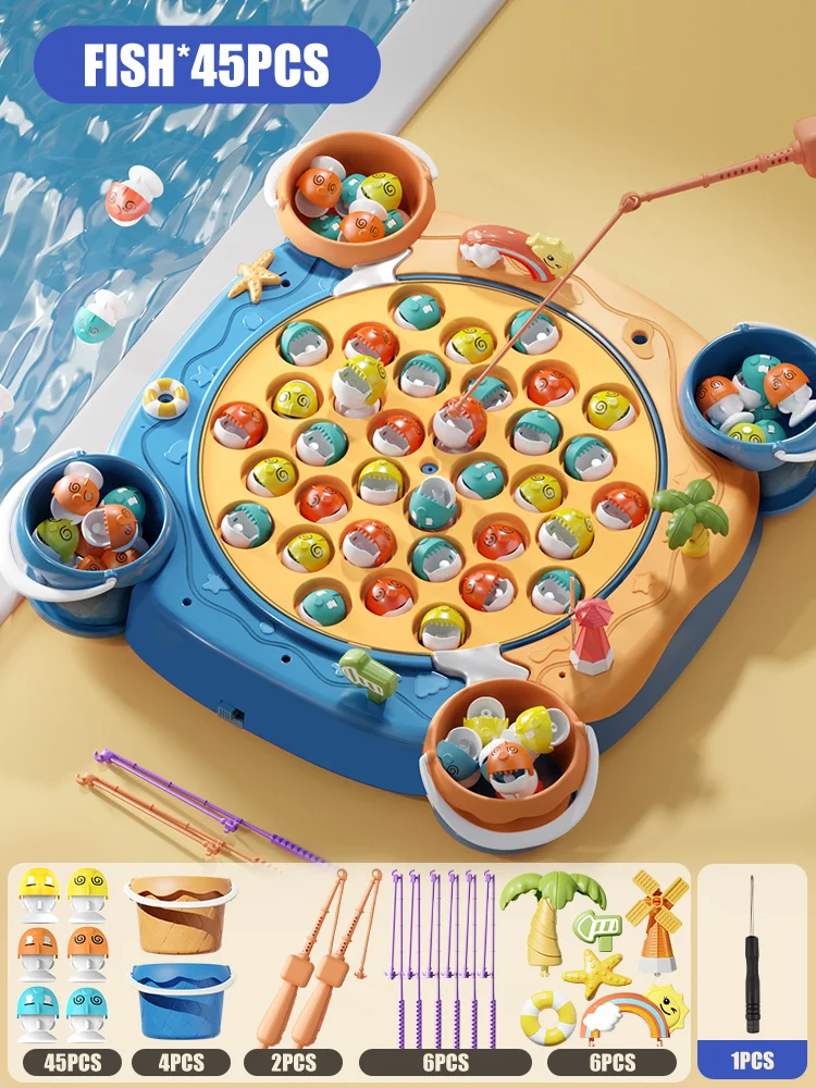 Children Fishing Game Magnetic  Electric Magnetic Fishing Game - Electric  Magnetic - Aliexpress