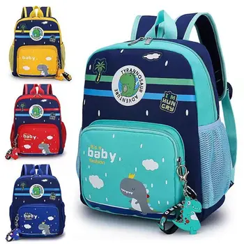 Durable Cute Backpack Cartoon Dinosaur Waterproof Students Bag Kindergarten Large Capacity School Bag for Children 1