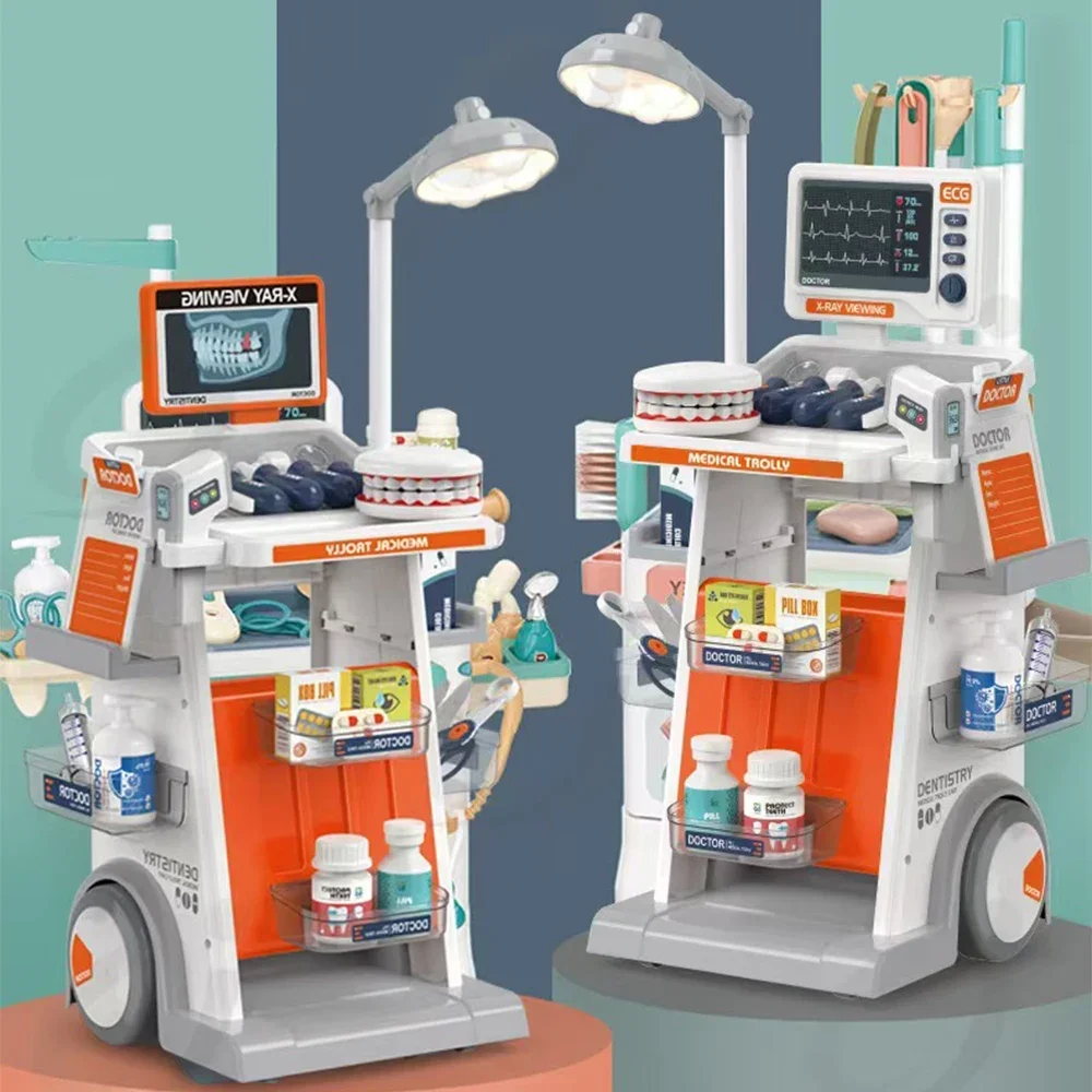 Doctor Kit for Kids Pretend Doctor Nurse Playset for Toddlers Hospital Station Stethoscope Role Play Toy for Girls Boys