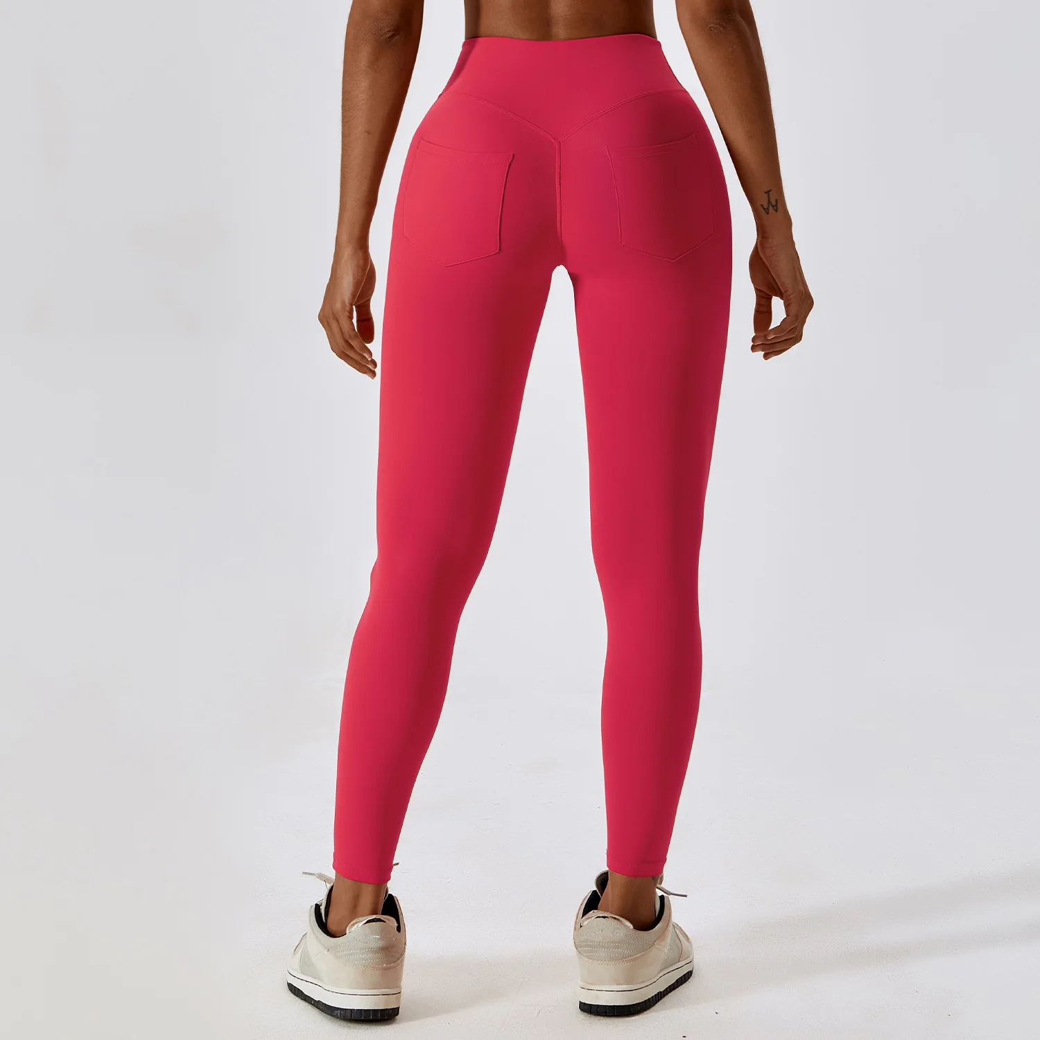 Red Ladies Spandex Pants Workout Leggings Ladies Leggings Red
