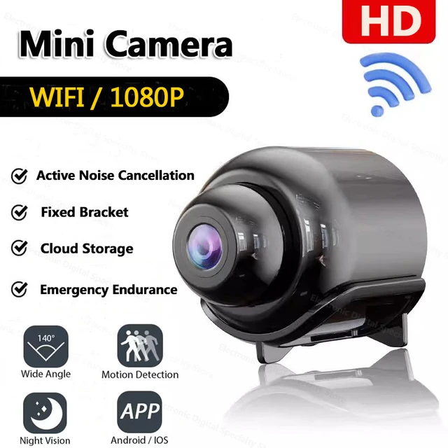 Mini caméra 1080P HD Wifi Vision nocturne Détection de mouvement Caméra vidéo Caméscope de sécurité domestique Enregistreur audio vidéo Pas de carte mémoire 1
