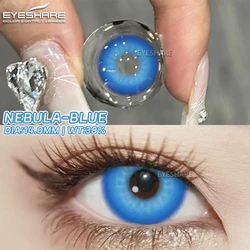 Vibrant Anime Cosplay Color Contact Lenses for Halloween Makeup - Fast Shipping (NEBULA - BLUE)