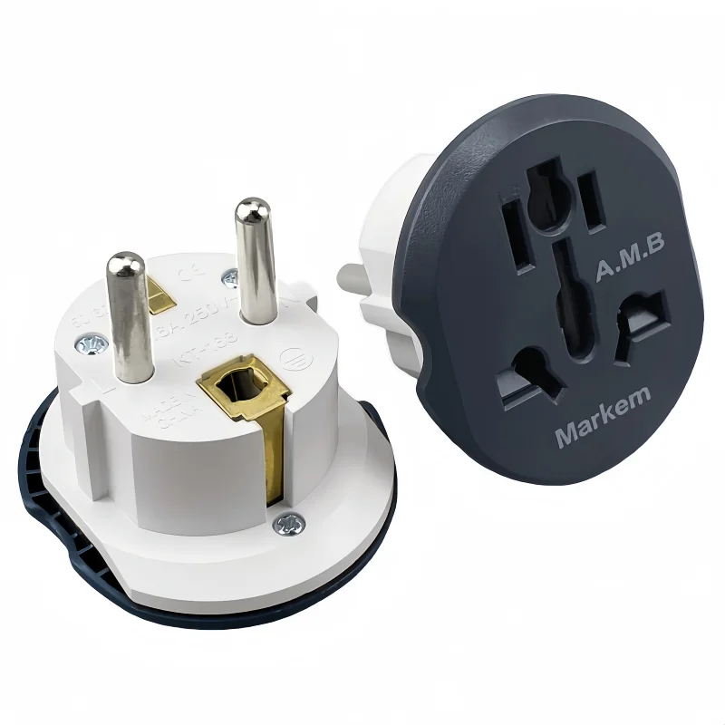 Universal Travel Charger Adapter with 16A Power Socket Plug