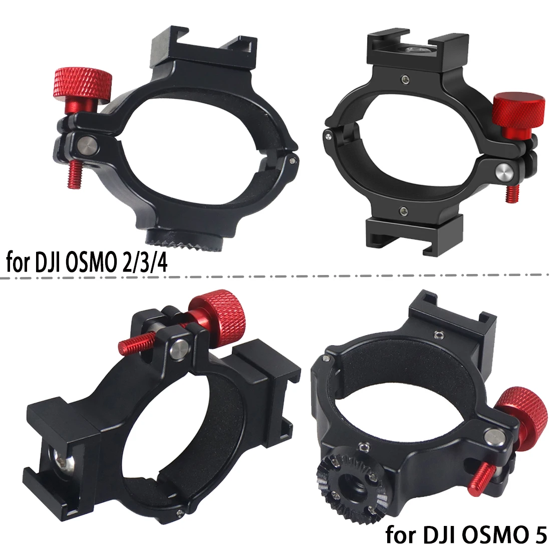 Description Picture 2 of itemGimbal Extension Clip 360 Swivel Cold Shoe Mount Mic Bracket Light Stand for DJI OSMO Mobile 2 3 4 OM5 OM6 Handheld Stabilizer