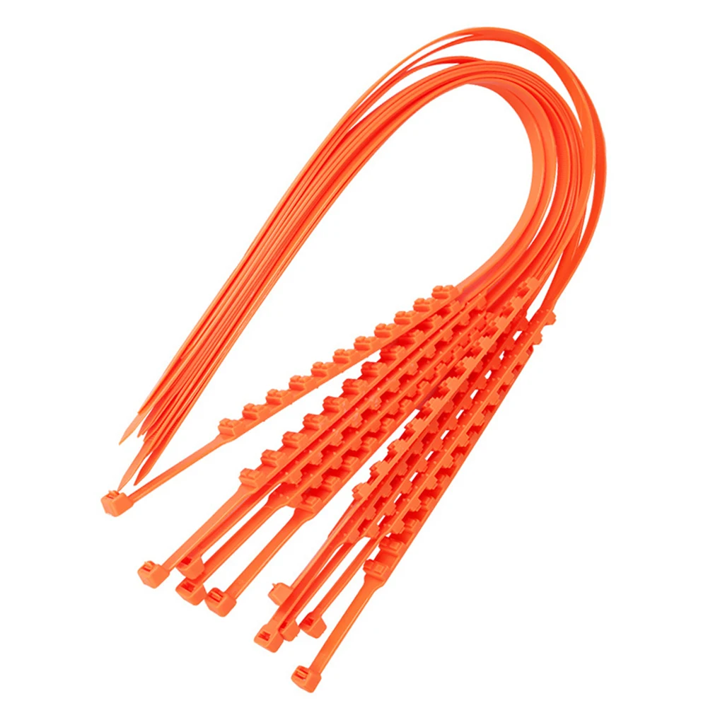 10Pcs Car Winter Tyres Wheels Snow Chains Car Tire Chains Anti-Slip Emergency Anti-Skid Tire Nylon Emergency Accessories