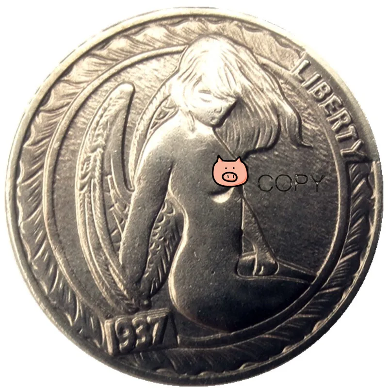 スポーツトイ・アクショントイ gnome nickel BU(01-16)Hobo Nickel 1937-D 3-Legged Buffalo Nickel Rare