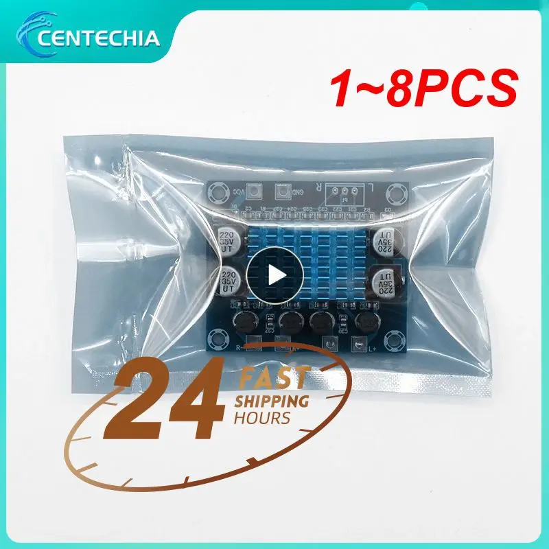 

Двухканальный цифровой стерео аудио усилитель мощности, Плата усилителя мощности 12 В, 24 В, Плата усилителя 8-26 В постоянного тока, 1 ~ 8 шт., 30 Вт + 30 Вт