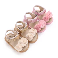Summer Cute flower  Newborn Baby Shoes Non-slip Cloth Bottom Shoes For Girls Elegant Breathable Leisure Baby First Walking Shoes 6