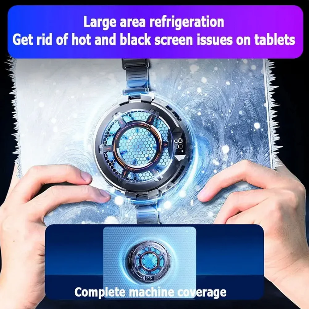 Tablet Cooler Fast Cooling Tablet Radiator Magnetic/Clip On Semiconductor Radiator Video Streaming Fan Temperature Radiator