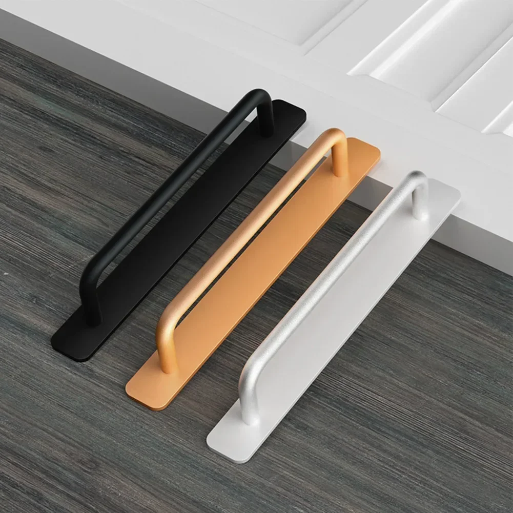 Sliding Door Armrest Handle Punch-free Wooden Door Window Handle Aluminum Alloy Balcony Glass Move Pulls Hardware