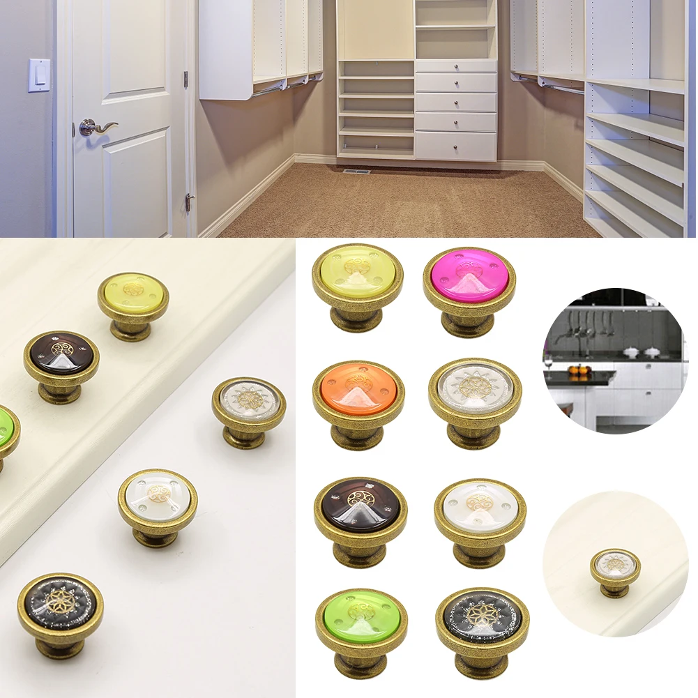 Retro Antique Drawer Handles No Fading High Quality Zinc Alloy Suitable for Bookshelf Cupboard