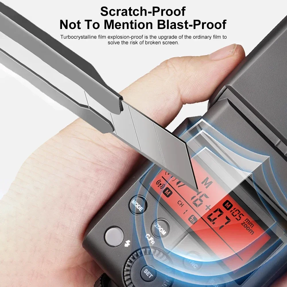 Tempered Film Glass Godox Tempered Film Glass for Godox X3 Xpro Trigger V1 V850III V860III TT685II V860II V850II TT600 V350 TT350 Camera Flash Light