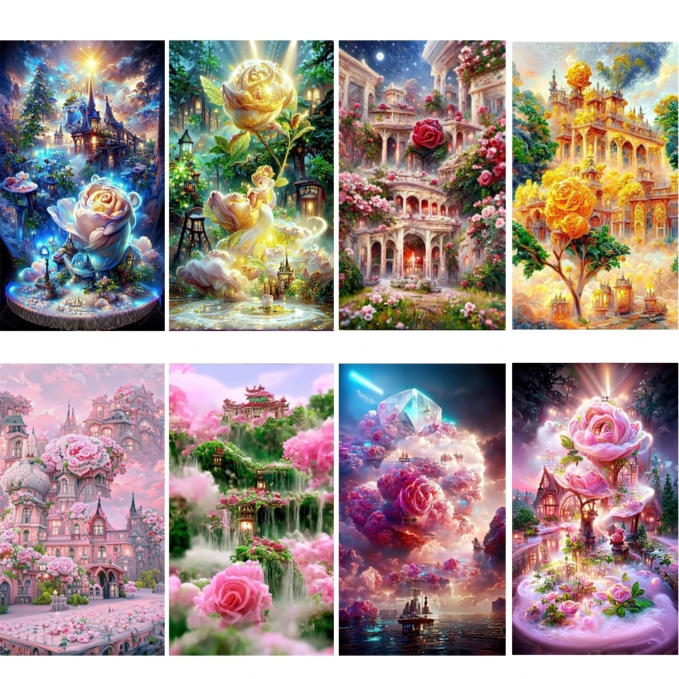 DIY 5D Diamond Painting Fantasy Flower Scenery Embroidery Mosaic - China  Decor and Diamond Painting price