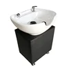Vertical Shampoo Bed Hair Salon Barber Shop Seated Shampoo Basin Flush Basin Column Base Ceramic Basin Accessories Washbasin 5