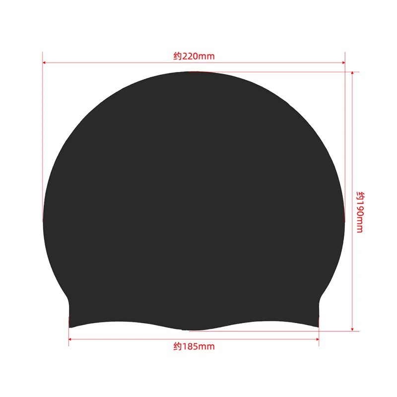 Silicone swimming cap for adults and children's universal waterproof ear protection for unscrewed head swim cap fact