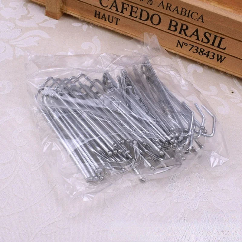15PCS Metal Four Fork Curtain Tape Hook Curtain Cloth Ring Clamp Tracks DIY Home Accessories