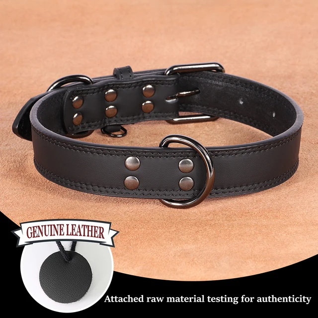 Soft Leather Dog Collar Adjustable PU Leather Pet Collars Dogs Necklace Collar for Small Medium Large Dogs Pitbull Pink S-XL 4