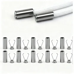 Heavy Duty Adjustable Cord Locks - Metal Clips for Secure Fastening and Organization in DIY Crafts (10PC Black 2)