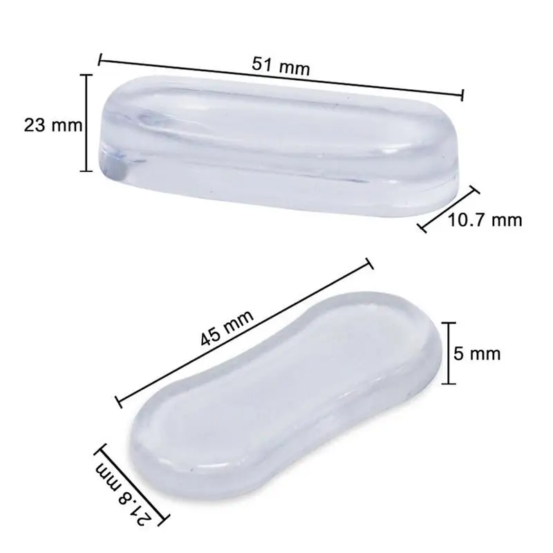 Toilet Lid Rubber Pads Silicone Toilet Seat Bumpers 4pcs Seat Bumper Replacement Kit With Strong Adhesive For Hotels toilet seat accessories