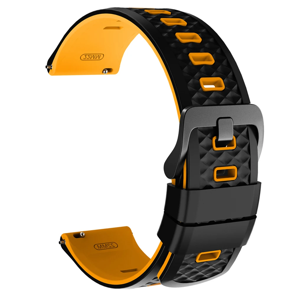 Premium 22mm Leather Watch Band - Soft Replacement Wristband