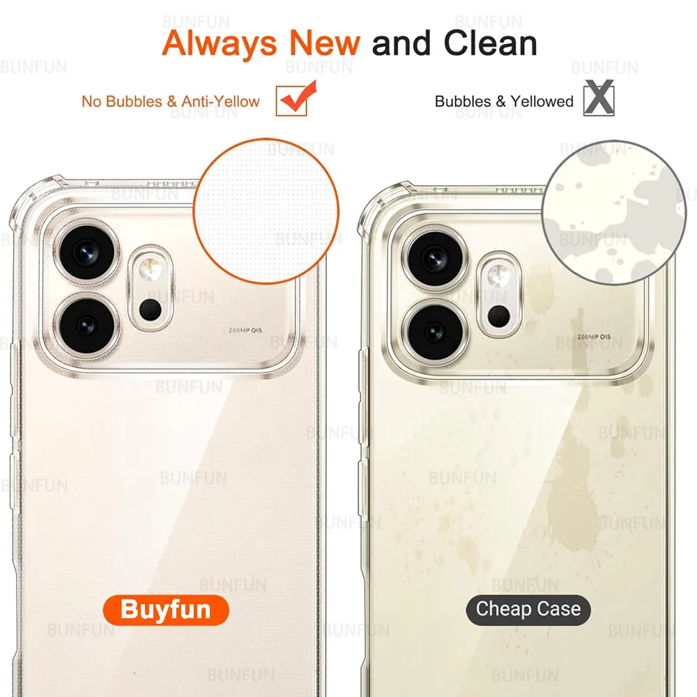 For Honor 600 Pro 5G Slim Anti-Shock Soft Case - Clear Crystal, Anti-Yellowing Protection  Capa