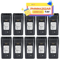 10PCS 2200mAh PMNN4252AR Replacement Li-ion Battery For Motorola CP040, CP140, CP160, CP180, CP150, CP200, DP1400 Two Way Radio 1