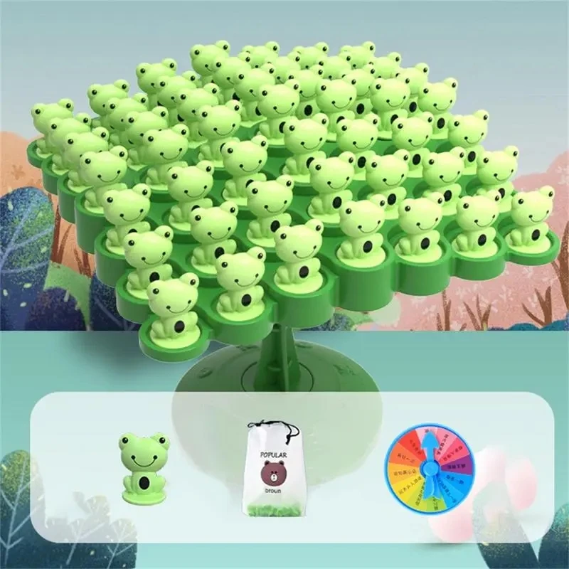 

Frog Balance Tree Board Game Montessori Math Counting Toys Leisure Interactive Early Educational Toy For Kids Child Gift