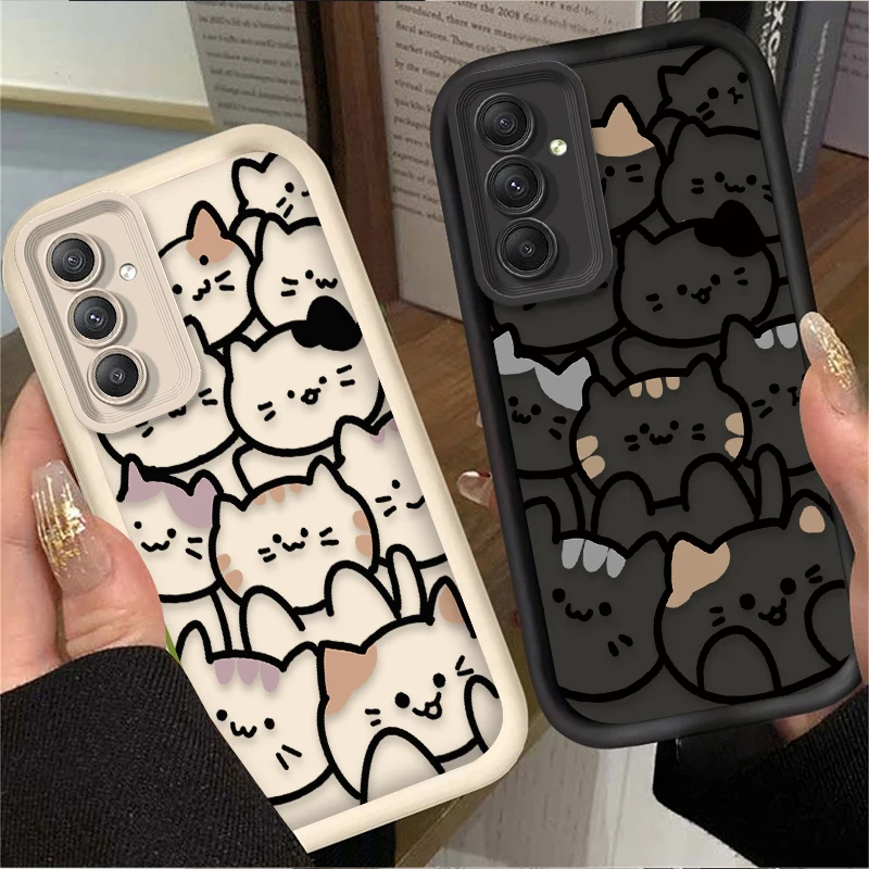 Cartoon Animal Cute Cat Phone Case for Samsung Galaxy A35 A55 A15 thumbnail 2