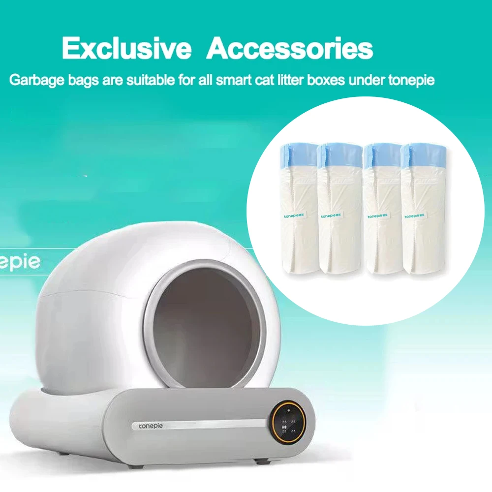 4 Rolls Tonepie Smart Cat Litter Box Special Cat Litter Bag Cat Toilet