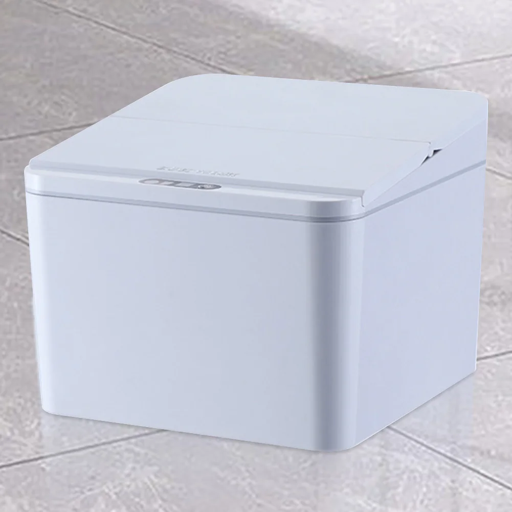 전기 센서 스마트 쓰레기통 휴대용 자동 쓰레기통 뚜껑 포함 4L 쓰레기통 배터리/충전식 차량용 야외용