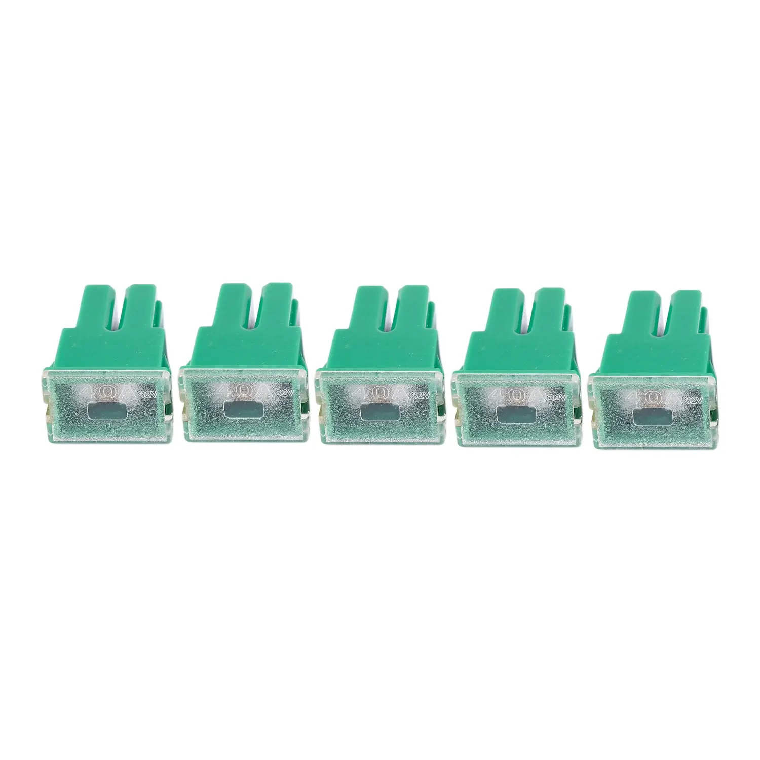 

5 x Green 40A Female Plug in Blade PAL Fuse for Car