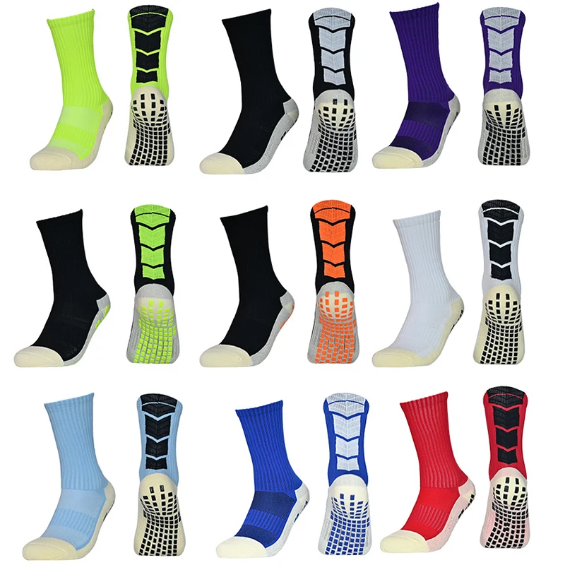 NewAntiSlipFootballSocksMenSportsSoccerSocksBreathableCycling