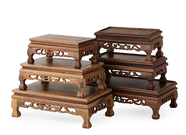 G2121【美品】天然木 火鉢台 / 和風ローテーブル / 飾り台 自然木