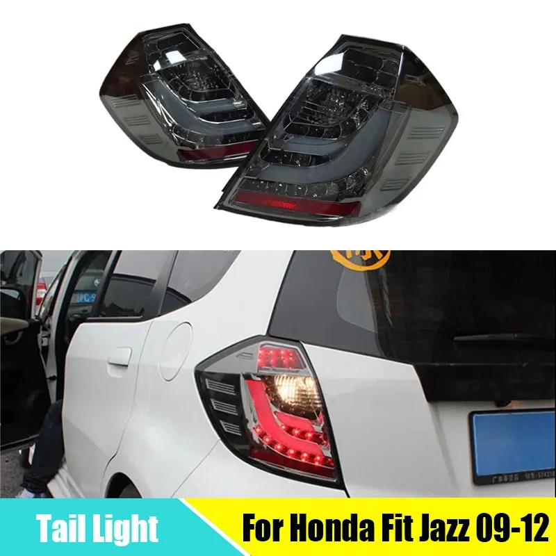 

LED Taillight For Honda Fit Jazz 2009-2012 Rear Brake Lamp Reverse Light Turn Signal Tail Light Assembly
