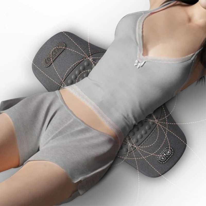 Waist Support Vibrating Sleep Pad Lumbar Support Pillow for Waist Massage Back Lumbar Support Cushion Back Support Bed Pillow