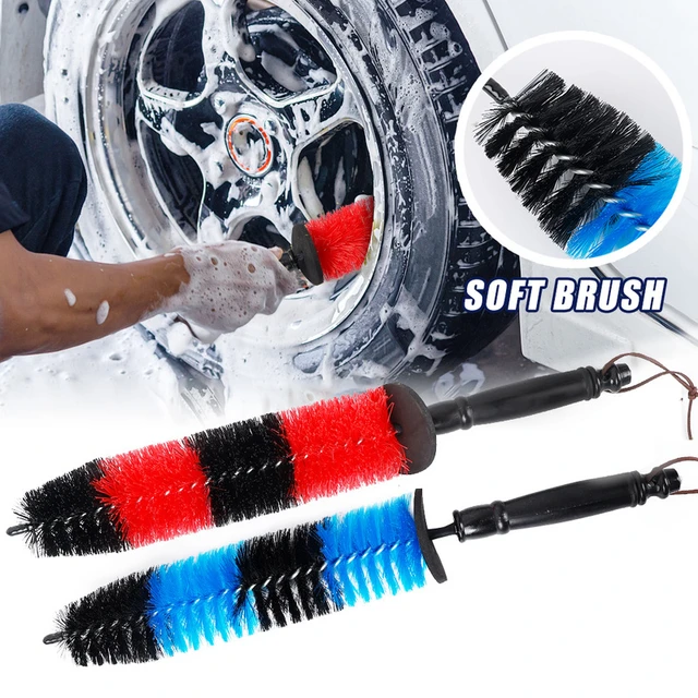 Truck Soft Bristle Wheel Cleaning Brush Rim Tire Detail Brush Automotive  Tire Brush Wheel Cleaner Brushes - AliExpress