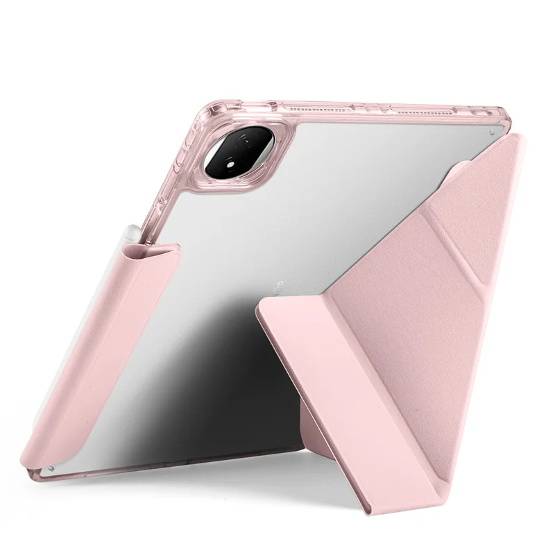 Enhanced Product Title: Premium Acrylic Smart Fold Case with Magnetic Stand