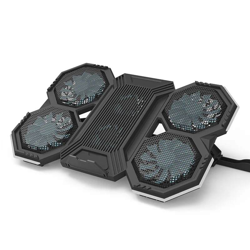 Rgb Gaming Laptop Stand Air Cooler Suporte para Notebookbase de Ventilador de Refrigeração Terno para 1217 Laptop Fãs - Imagem 2