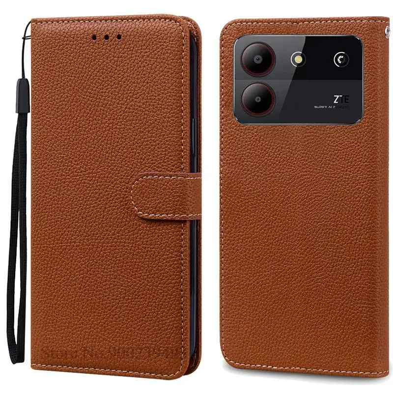 Elegant Leather Wallet Flip Case - Premium Phone Cover with Bumper Protection
