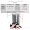Meat Product Making Machines 2 Burners Automatic Doner Kebab Machine Commercial Electric And Gas Shawarma Machine Commercial Use 3