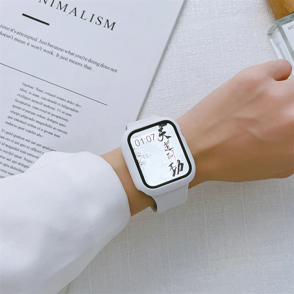 Фото Ремешок силиконовый для Apple Watch 7 41 мм 45 мм 40 мм 44 мм 38 мм 42 мм №4