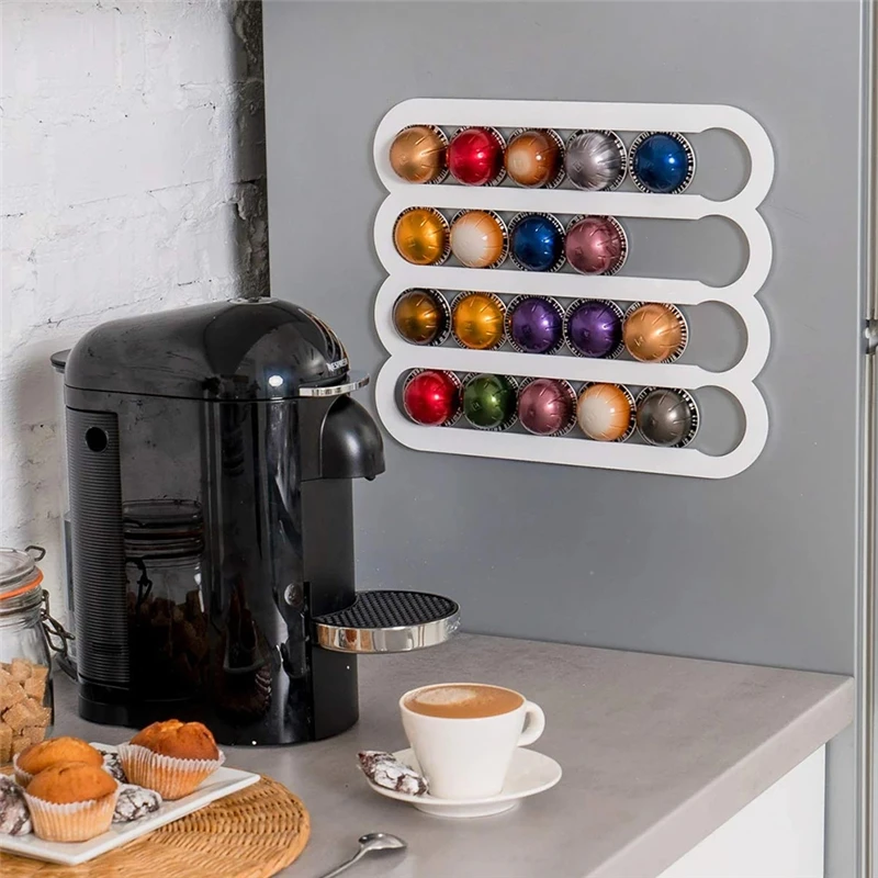 Porta Capsule Caffè Nespresso 7 posti da parete adesivi