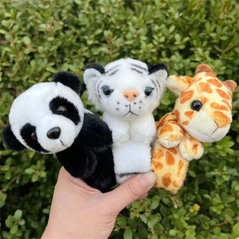 Jungle Animal Stuffed Animal Wristband Clap Circle Panda Tiger Cartoon Slap Bracelet Rabbit Bunny Comfortable Party Supplies