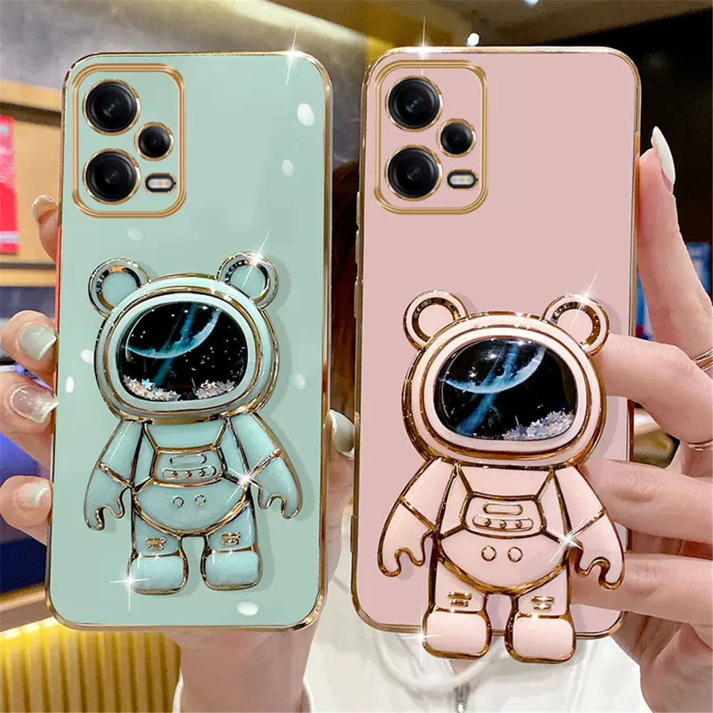 Фото Чехол для телефона Huawei P60Art P60Pro P50Pro P40ProPlus P30Lite Mate 50 40 30 30e Pro зыбучий песок 3D Блестящий медведь чехол-подставка №1