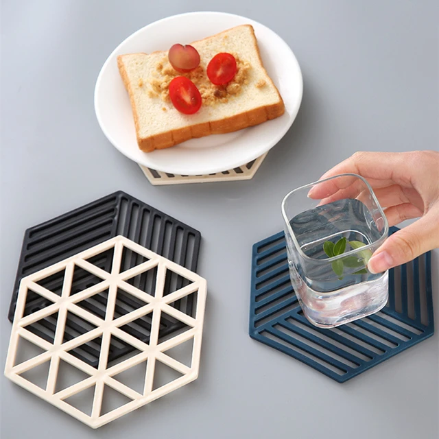 4Pcs Multifunkciós Hőálló Szilikon Szőnyeg Ital Kupa Alátétek Nem Slip Párnák Edény Tartó Asztal Potemat Konyhai Kiegészítők - Image 2